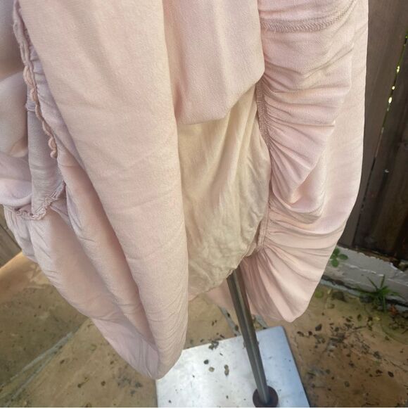 See by Chloé Mock Neck Long Dress in soft pink - Picture 13 of 15